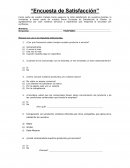ENCUESTA DE SATISFACION