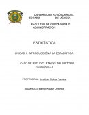 CASO DE ESTUDIO: ETAPAS DEL MÉTODO ESTADÍSTICO