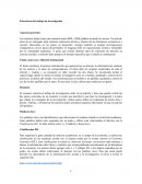 Estructura del trabajo de investigación Aspectos generales