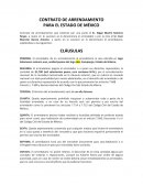 Contrato de arrendamiento CLÁUSULAS