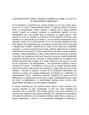 ¿Que importancia tiene la gerencia ambiental sobre los costos en una empresa industrial?