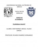 DERECHO ECONÓMICO “CLÁUSULA CALVO”