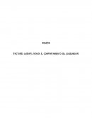 FACTORES QUE INFLUYEN EN EL COMPORTAMIENTO DEL CONSUMIDOR