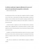 La rúbrica conductual, algunas reflexiones de su uso en el proceso de aprendizaje de posgrados en educación