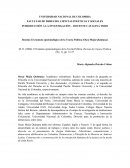 El estatuto epistemológico de la Teoría Política (Osca Mejía Quintana)