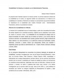 Contabilidad: Su historia y la relación con la Administración Financiera.