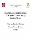 CUESTIONARIO DE LOS TEMAS 4.1 AL 4.8 DE ESTRUCTURAS PRODUCTIVAS