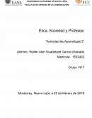 Ética, Sociedad y Profesión “Actividad de Aprendizaje 2”