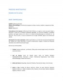 PROCESO INVESTIGATIVO - BRIEF EMPRESARIAL