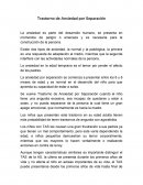 Trastorno de Ansiedad por Separación. Los niños con TAS