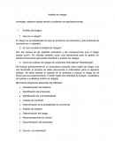 Trabajo escrito Análisis de riesgos