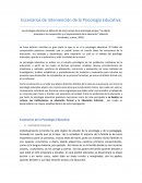 Escenarios de Intervención de la Psicología Educativa