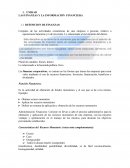 LAS FINANZAS Y LA INFORMACIÓN FINANCIERA