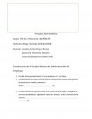 Cuestionario de Principios Básicos de Administración de Empresas