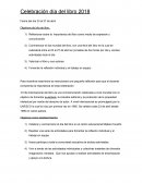 Celebración día del libro 2018