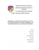 SENSIBILIZAR A LA POBLACIÓN DE 3ER AÑO SECCIÓN “A” DE LA U.E.P “NUESTRA SEÑORA DE LA ASUNCIÓN” CONCERNIENTE A LOS INCONVENIENTES SOCIALES DE LA COMUNIDAD TRANSGENERO
