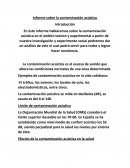 Informe sobre la contaminación acústica