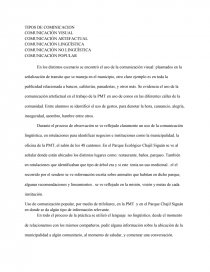 TIPOS DE COMINICACION. Página 1
