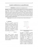 Ecuación constitutiva de un cuerpo diferencial