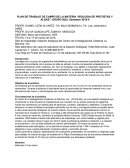PLAN DE TRABAJO DE CAMPO DE LA MATERIA “BIOLOGIA DE PROTISTAS Y ALGAS”