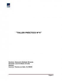 “TALLER PRÁCTICO N°4”. Página 1