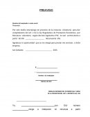 Pre-aviso de renuncia voluntaria en el salvador