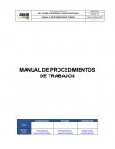 MANUAL DE PROCEDIMIENTOS DE TRABAJOS