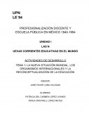 LA NUEVA SITUACIÒN MUNDIAL, LOS ORGANISMOS INTERNACIONALES Y LA RECONCEPTUALIZACIÒN DE LA EDUCACIÒN