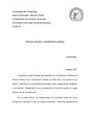 Artículo primero, constitución política