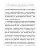 IMPORTANCIA QUE TIENE EL TUTOR Y EL ESTUDIANTE EN AMBIENTES VIRTUALES DE APRENDIZAJE RESUMEN.