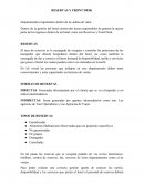 Departamentos importantes dentro de la cadena de valor.