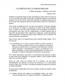 La fonética de la lengua inglesa