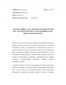 Ley servicio comunitario