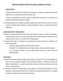 ESPECIFICACIONES TECNICAS DE INSTALACIONES ELECTRICAS