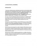 LA EDUCACIÓN EN LA INGENIERIA