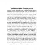 ECONOMÍA COLOMBIANA Y LA DEUDA EXTERNA
