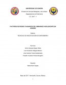 TÉCNICAS DE INVESTIGACIÓN EN ENFERMERÍA I