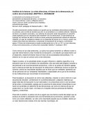 Análisis de la lectura: La crisis silenciosa, el futuro de la democracia y el cultivo de la humanidad