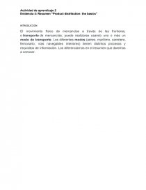 PRODUCT DISTRIBUTION: THE BASICS. Página 1