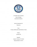 Prueba cualitativas para carbohidratos con frutas