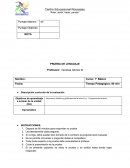 Descripción curricular de la evaluación