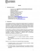 GESTIÓN DE LOS RECURSOS NATURALES