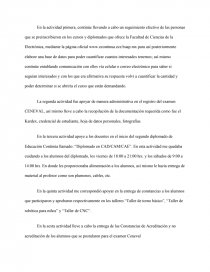 En la actividad primera, continúe llevando a cabo un seguimiento efectivo de las personas que se preinscribieron en los cursos. Página 1
