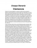 Como es el Ensayo Literario Clemencia