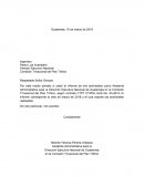 Informe correspondiente al mes de marzo de 2018