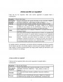 Cada uno de los requisitos debe estar escrito siguiendo el ejemplo dado a continuación: