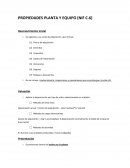 PROPIEDADES PLANTA Y EQUIPO (NIF C-6)