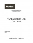 Comunicación persuasiva. Tarea sobre los colores