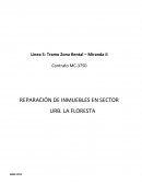REPARACIÓN DE INMUEBLES EN SECTOR URB. LA FLORESTA