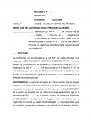 MODELO DE MEDIDA CAUTELAR PARA EXONERACION DE ALIMENTOS